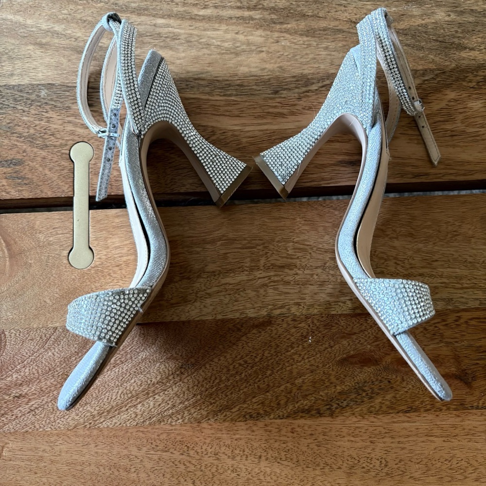 Steve Madden Silver Heels